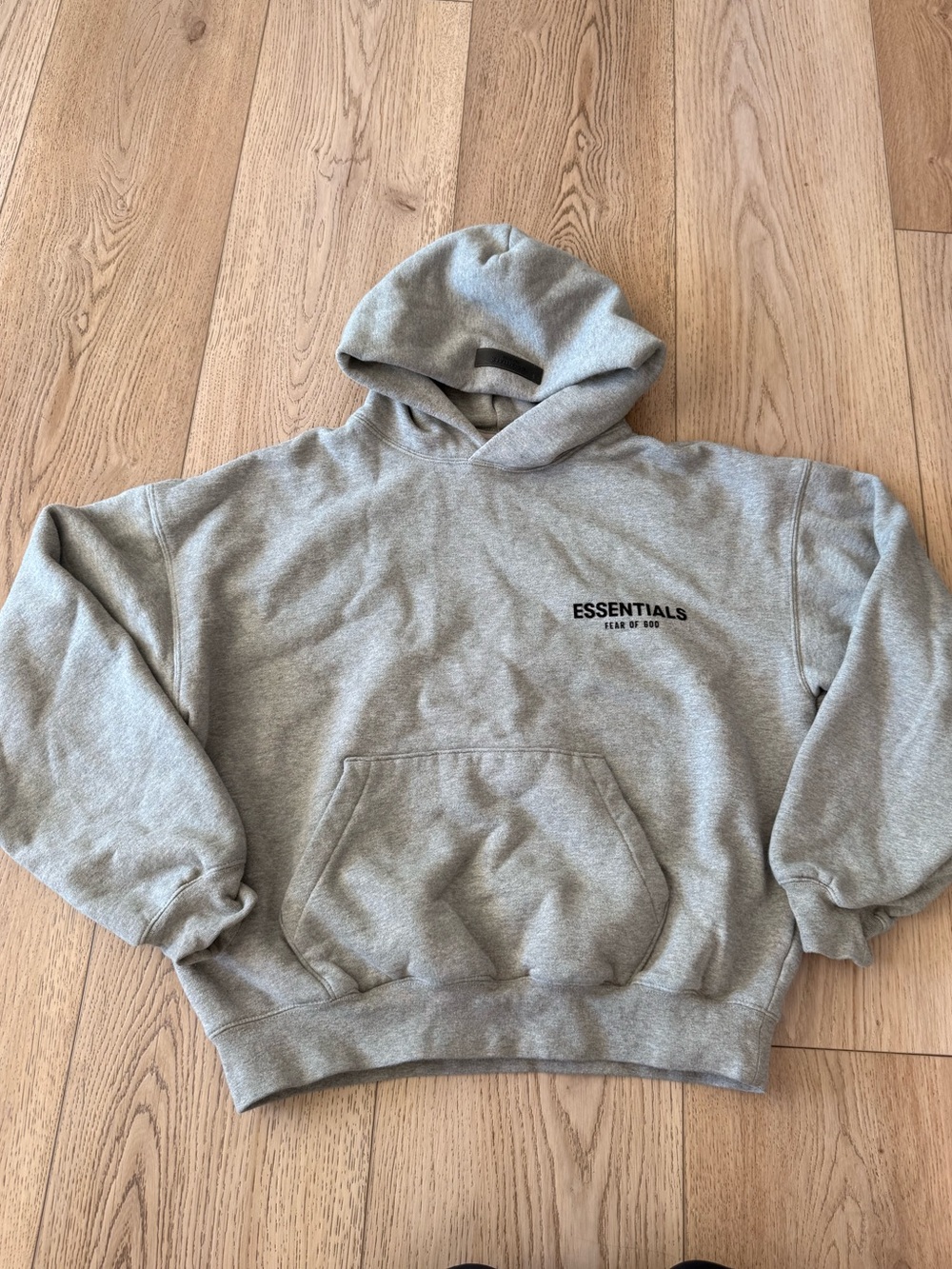 Fear of God Essentials Light Grey Crewneck Hoodie